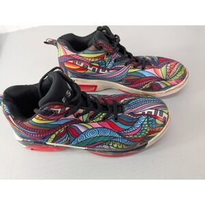 FASHION High Top Sneakers Men's Size 7? Colorful Abstract Pattern Athletic Shoes